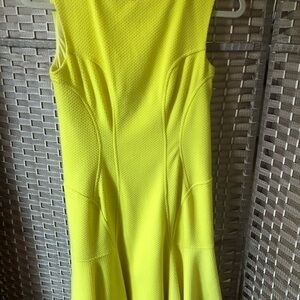 Betsey Johnson Vibrant Yellow Midi Dress